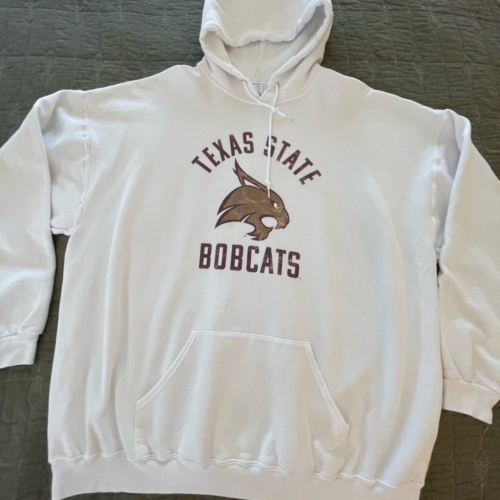 Texas State Bobcats White Hoodie